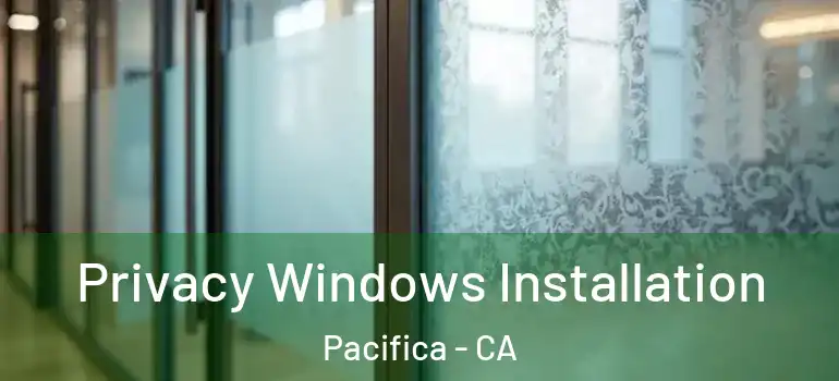  Privacy Windows Installation Pacifica - CA