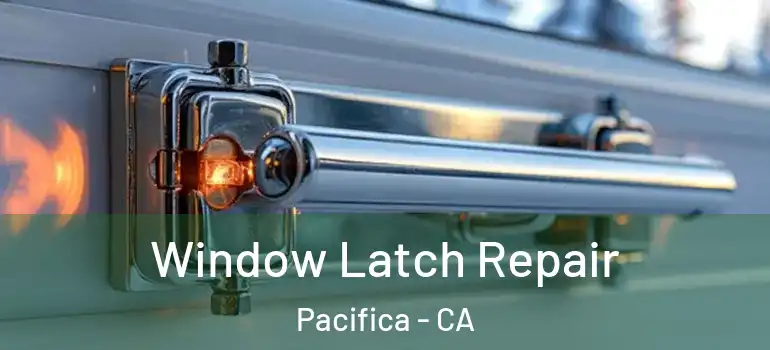  Window Latch Repair Pacifica - CA